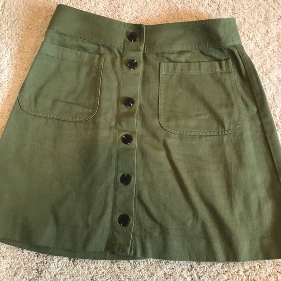 Madewell green skirt - Picture 1 of 2